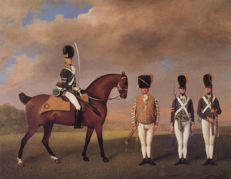 George Stubbs Soldiers of the 10th Light Dragoons Spain oil painting art